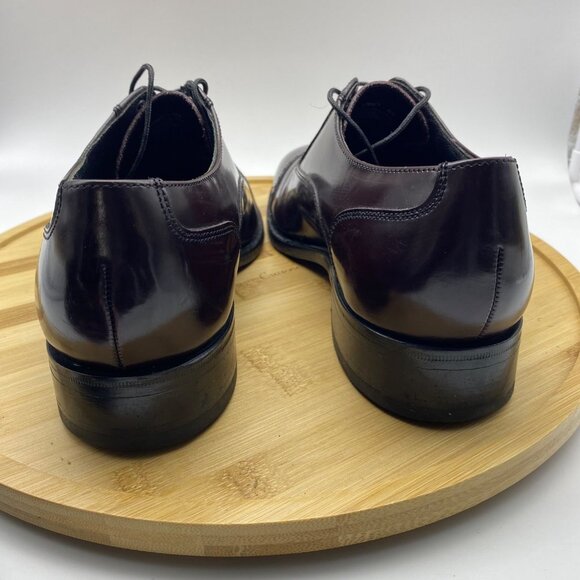 Florsheim‎ Men Burgundy Leather Cap Toe Oxford Lexington Dress Shoes Sz 7 main image 10